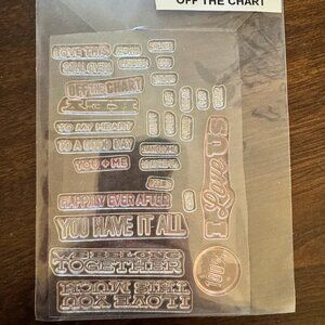 Off The Chart Unmounted Clear Stamp Set